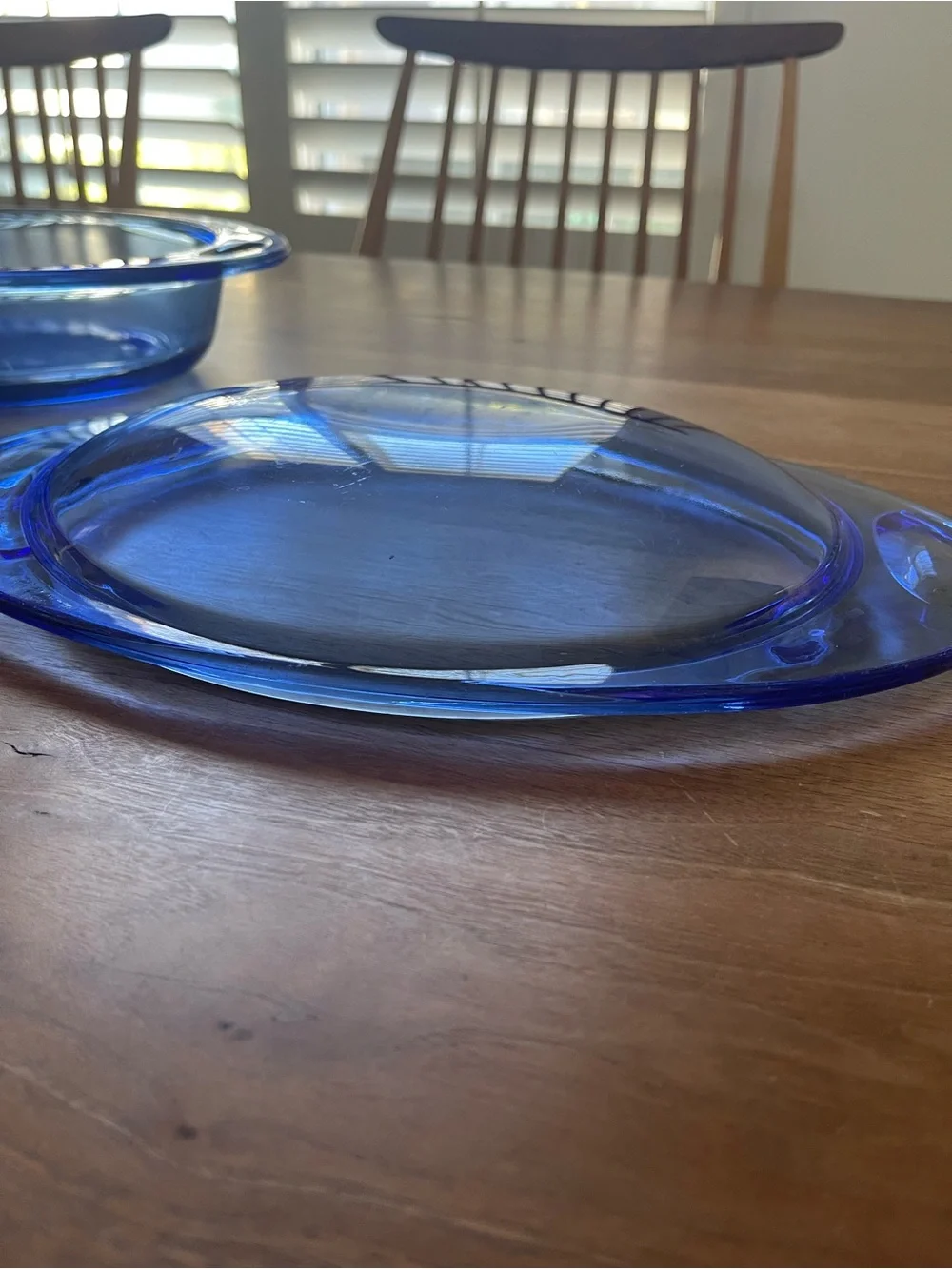 Anchor Hocking Cobalt Blue Oval Casserole with Lid